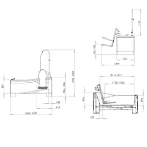 Astor Bannerman Compact Plus Bath illustrated specifications