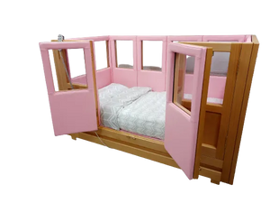 Centrobed Flores Cot with pink padding