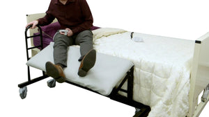 Centrobed Mawson Transportable Leg Lifter in use