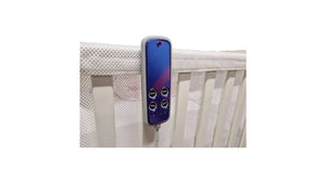 Centrobed Scotia Paediatric Cot pink purple remote close up