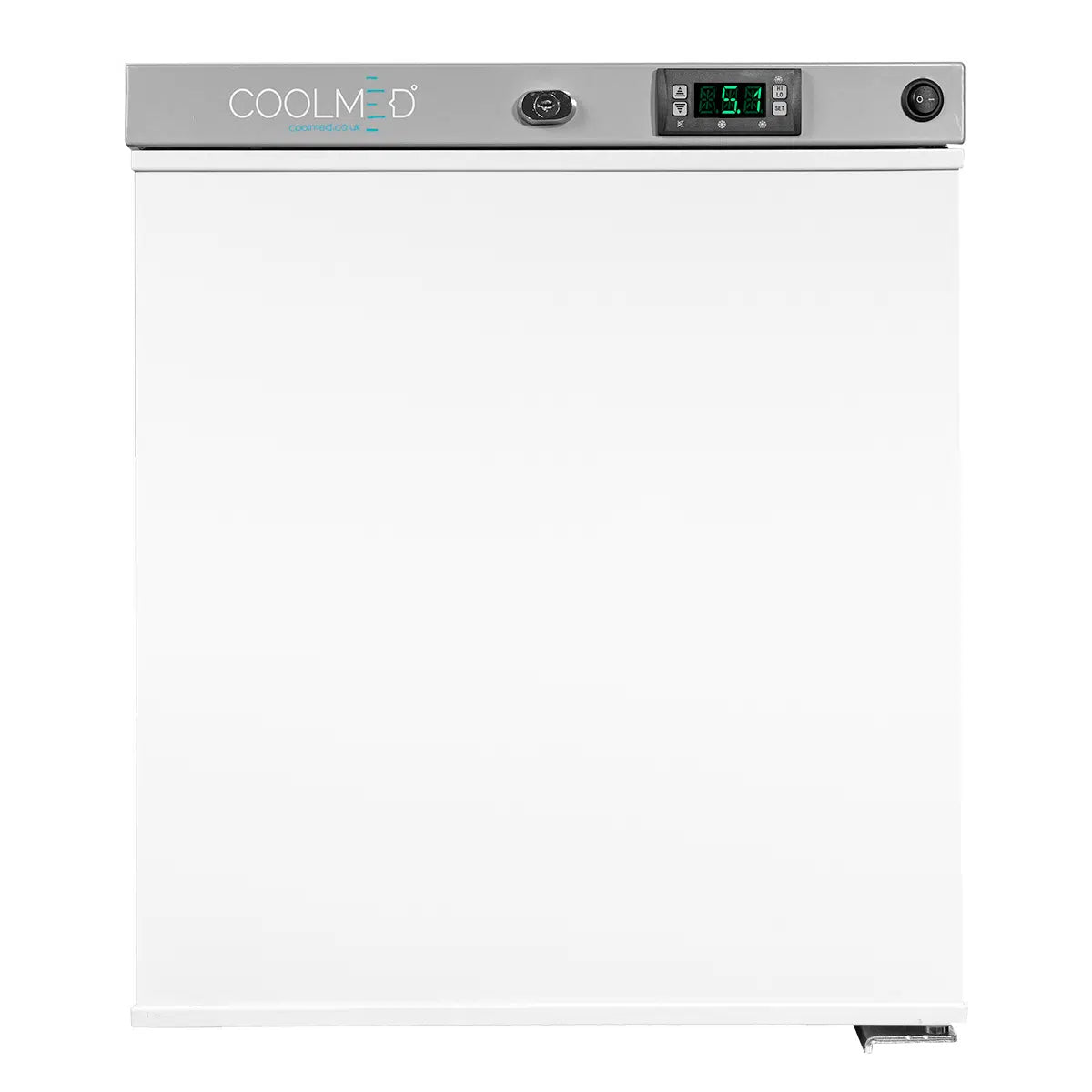 Coolmed 29L RTS Cabinet Medical Fridge solid door closed front view