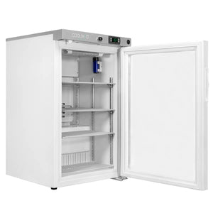 Coolmed 59L Small Medical Refrigerator glass door facing right opened