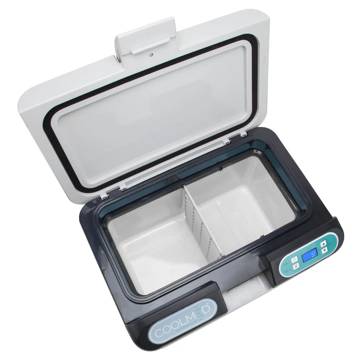 Coolmed Portable Vaccine Carrier opened top view
