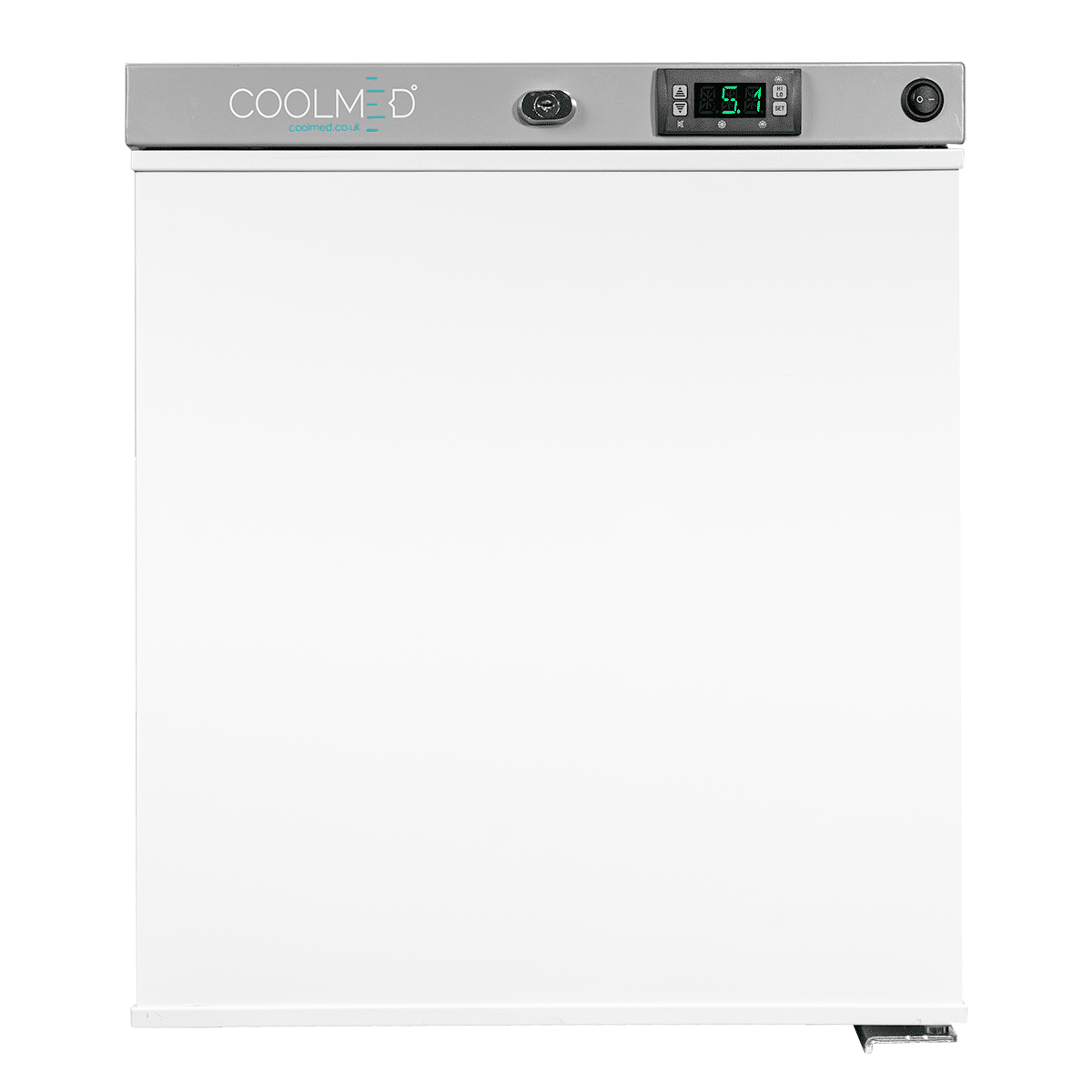Coolmed Small Ward Refrigerator 29L closed front view