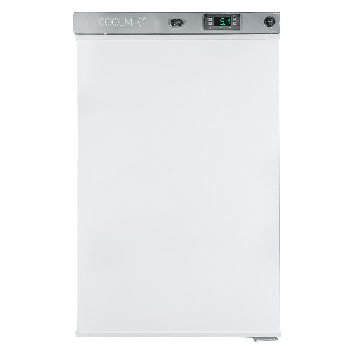 Coolmed Small Ward Refrigerator 59L closed front view