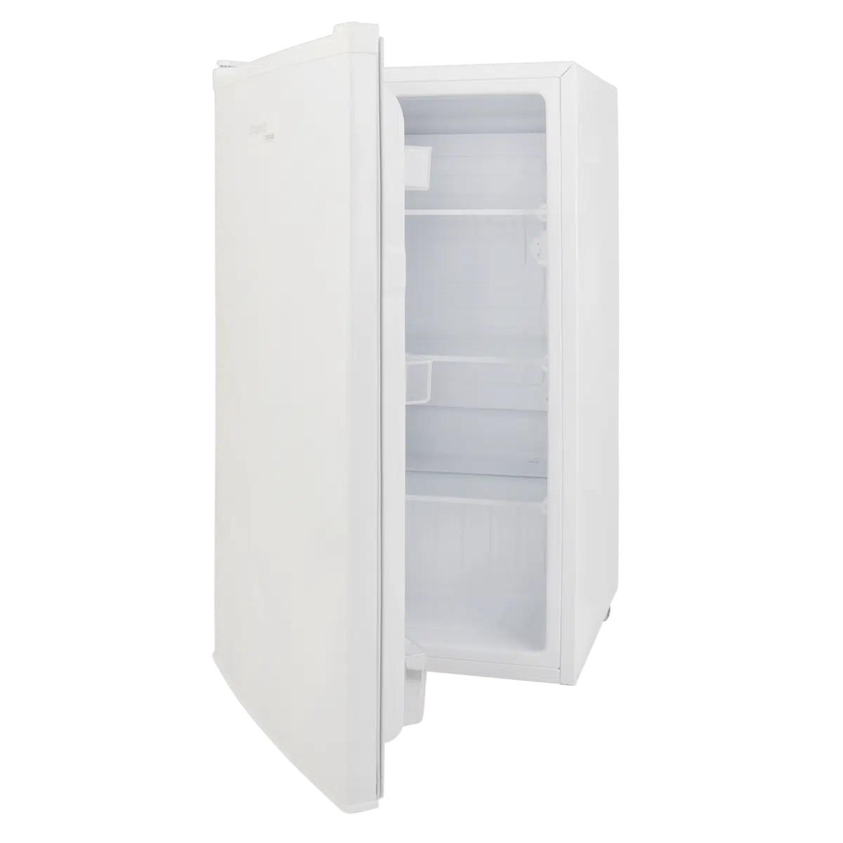Coolmed Under-Counter Staff Room Fridge solid door opened facing left  