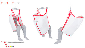 Direct Healthcare Group  High Back Sling disposable three view 