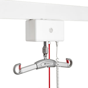 Direct Healthcare Group RiseBasic Ceiling Lift / Hoist System full view mounted on ceiling 