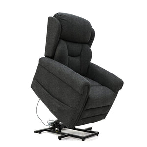 Dallux Nevis Riser Recliner Graphite in a rise position