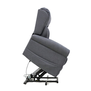 Dallux Nevis Riser Recliner in a rise poition side view
