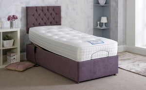 Adjust-A-Bed Derwent Adjustable Electric Bed Frame With Orthopaedic Mattress