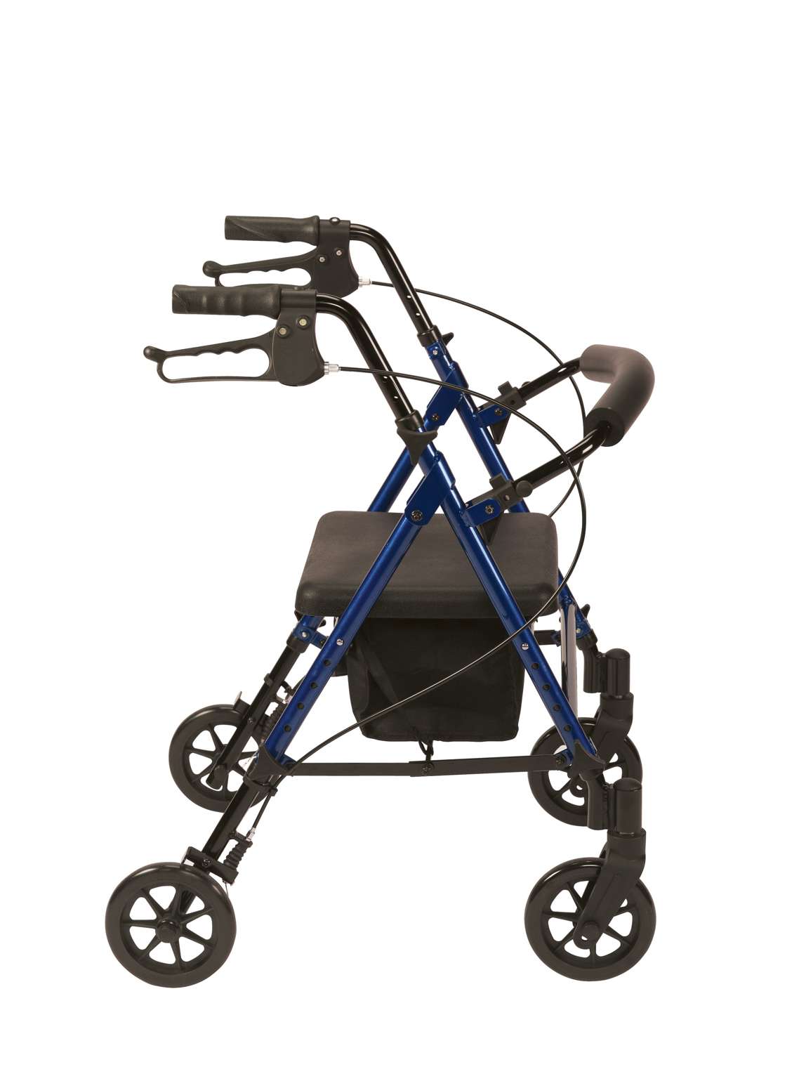 Drive Devilbiss Adjustable Aluminium Rollator Blue Side