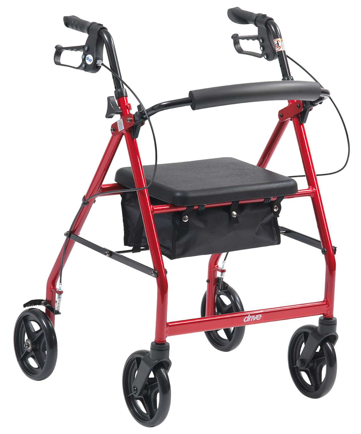 Drive Devilbiss Aluminium Rollator 8 Wheels Red