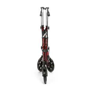 Drive Devilbiss Aluminium Tri Walker with Bag Flame Red Folded
