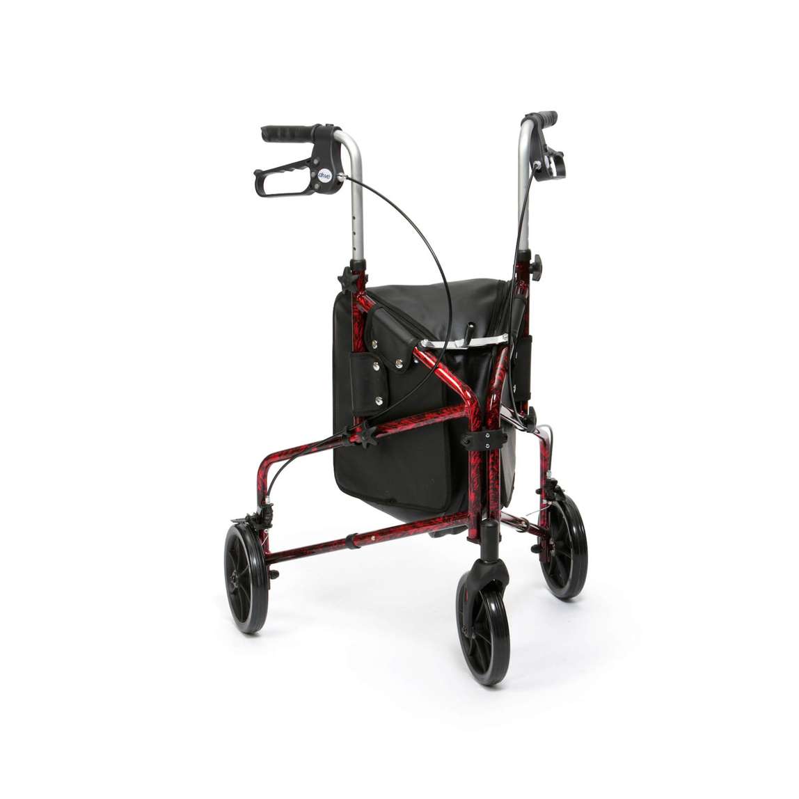 Drive Devilbiss Aluminium Tri Walker with Bag Flame Red