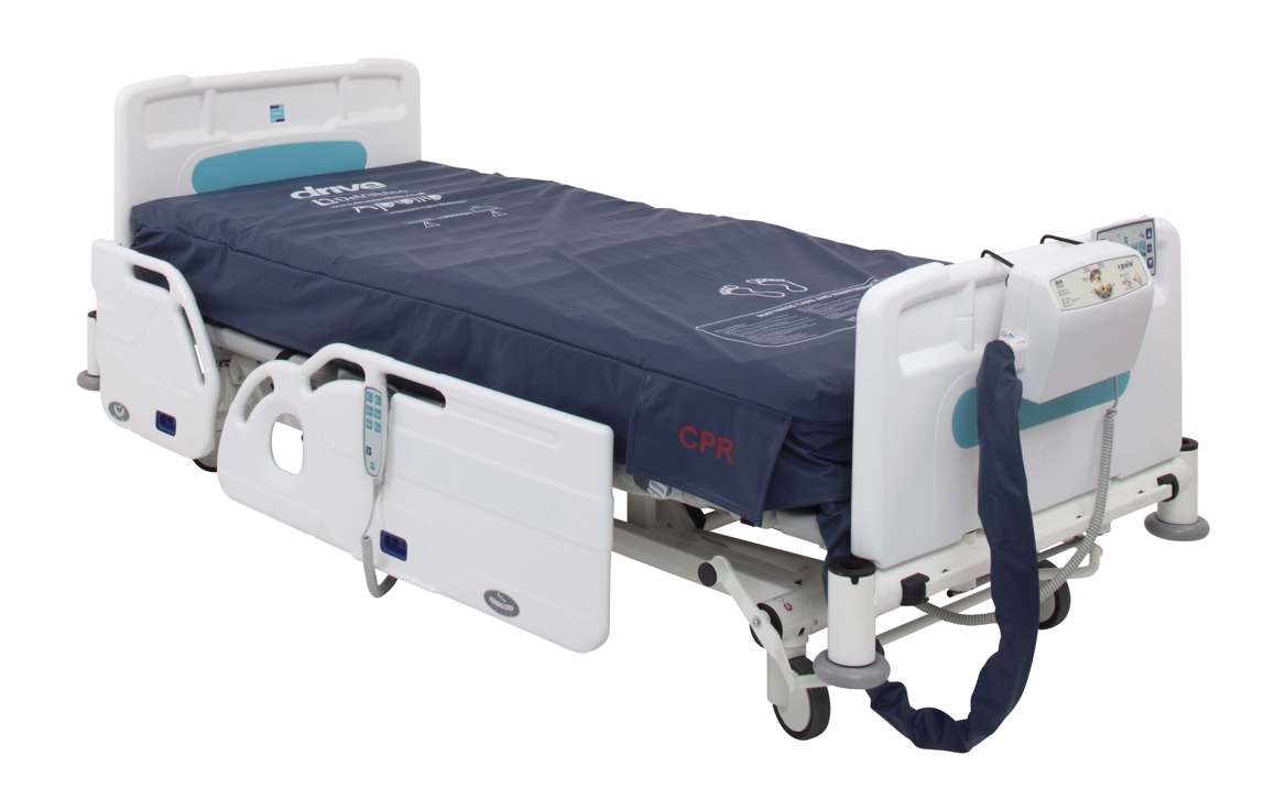 Drive Devilbiss Apollo Dynamic System Attached to Bed