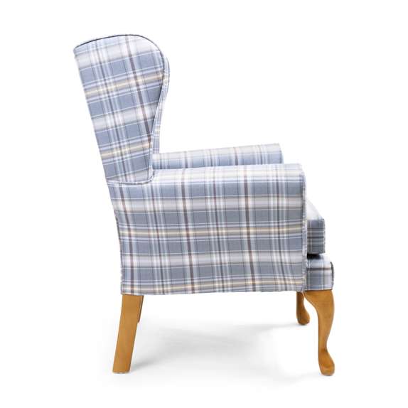 Drive Devilbiss Balmoral Fireside Chair in Blue side view