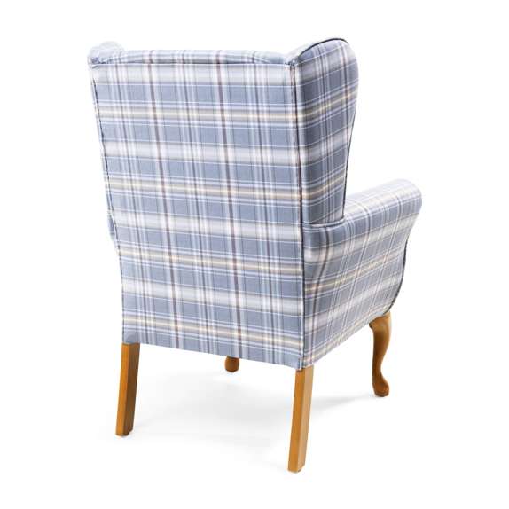 Drive Devilbiss Balmoral Fireside Chair in Blue tilted back view