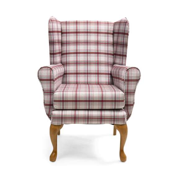 Drive Devilbiss Balmoral Fireside Chair in Red front view