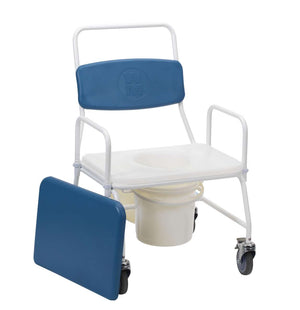 Drive Devilbiss Birstall Bariatric Mobile Commode Blue