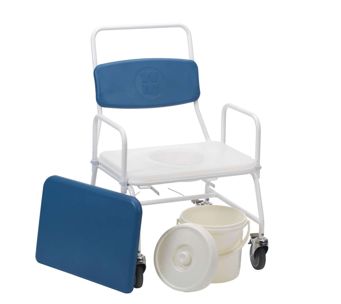 Mobile Commode Nrs Drive Devilbiss | Birstall Bariatric Mobile Commode Easy Transfer Arms ...
