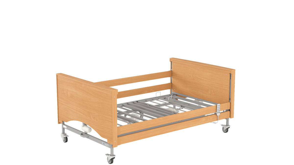 Drive Devilbiss Casa Elite Plus Profiling Bed extended with /MUSH to include a padded mushroom headboard insert
