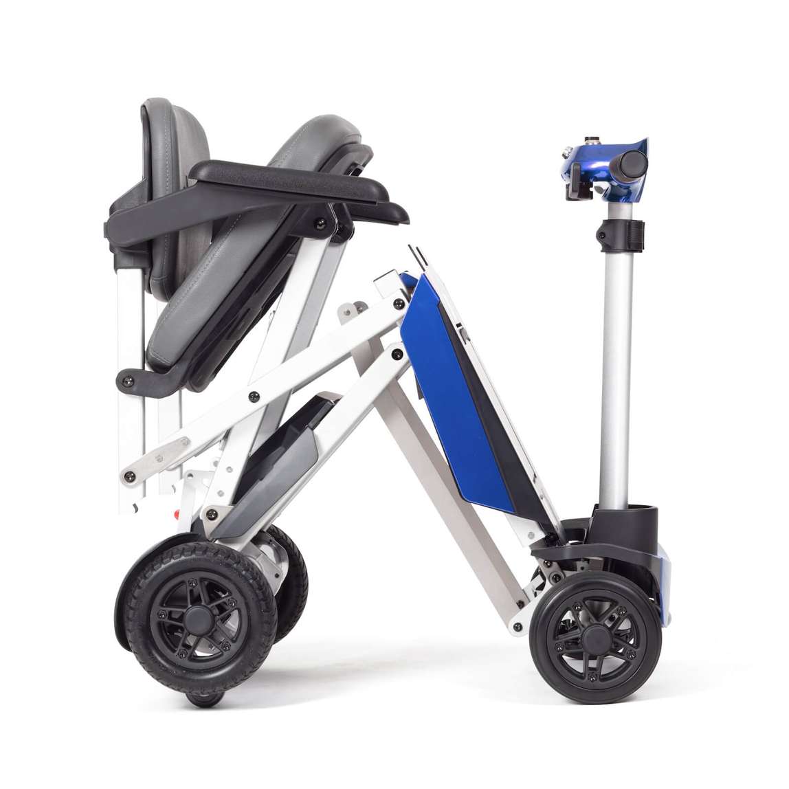 Drive Devilbiss Manual Fold+ Aluminium Scooter Blue Folded Body