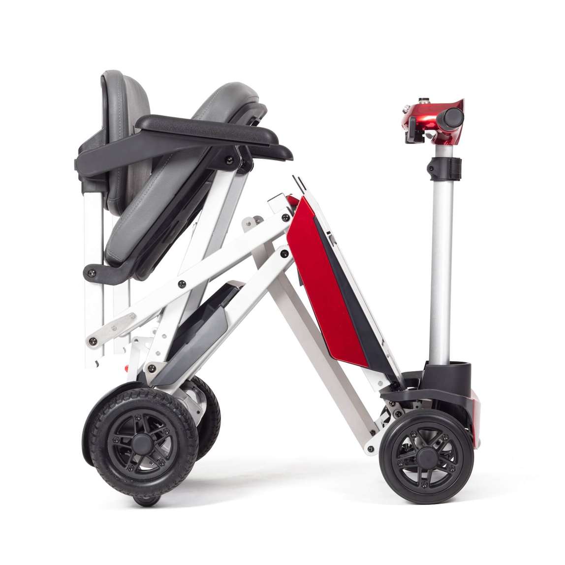 Drive Devilbiss Manual Fold+ Aluminium Scooter Red Folded Body