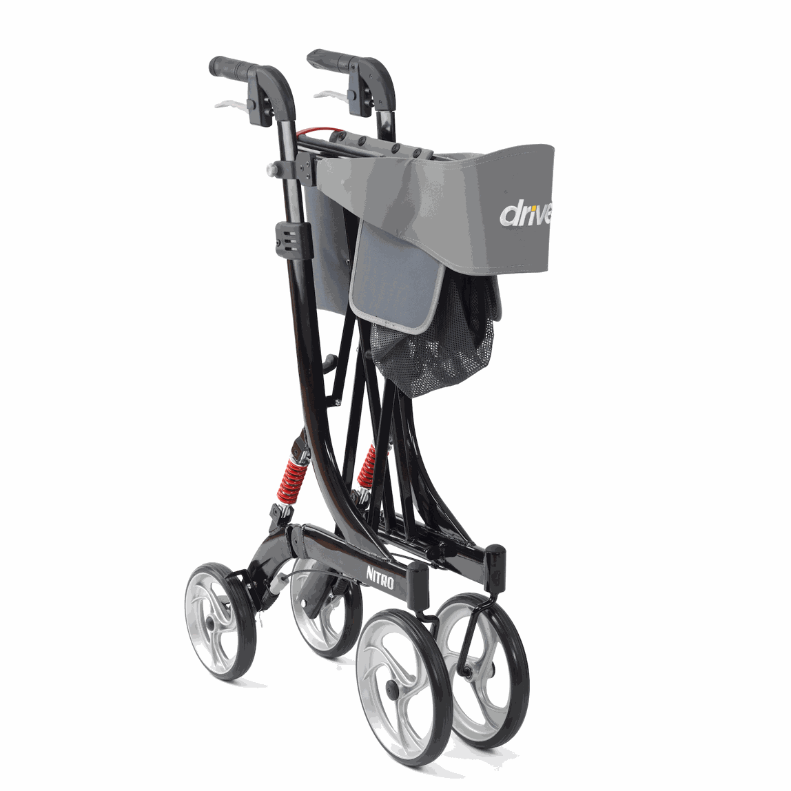 Drive Devilbiss Nitro Rollator Black Folded