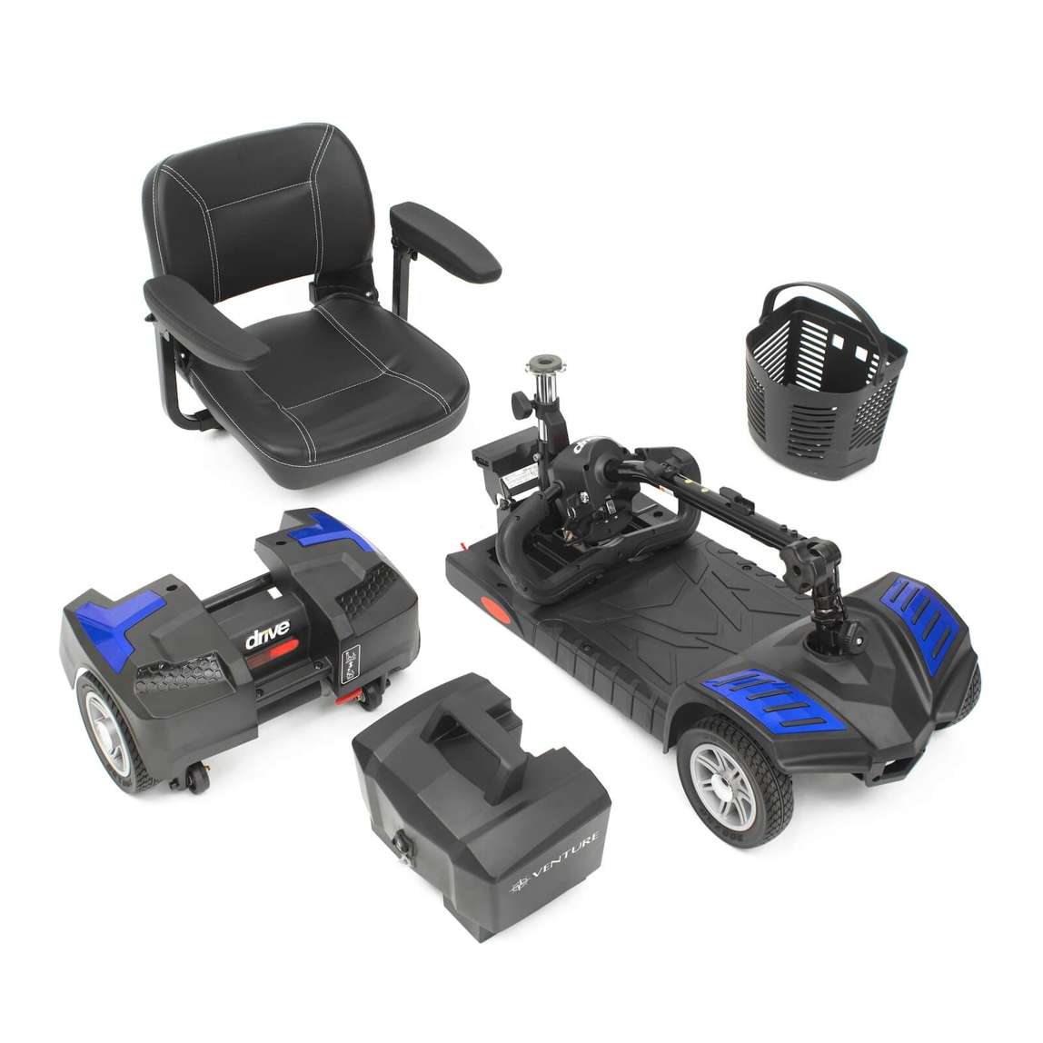 Drive Devilbiss Scout Venture Scooter Blue Parts