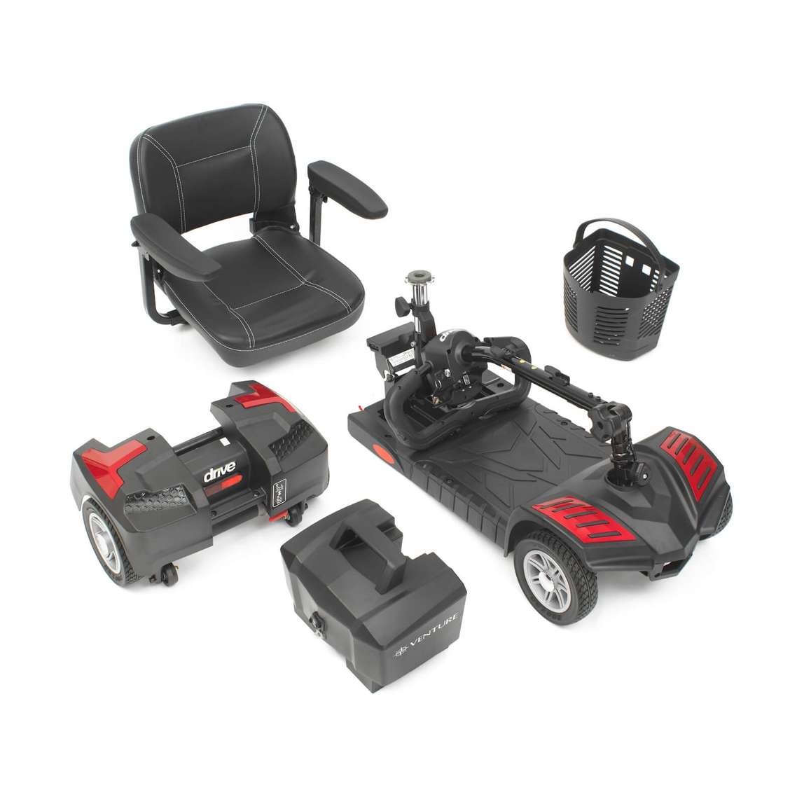 Drive Devilbiss Scout Venture Scooter Red Parts