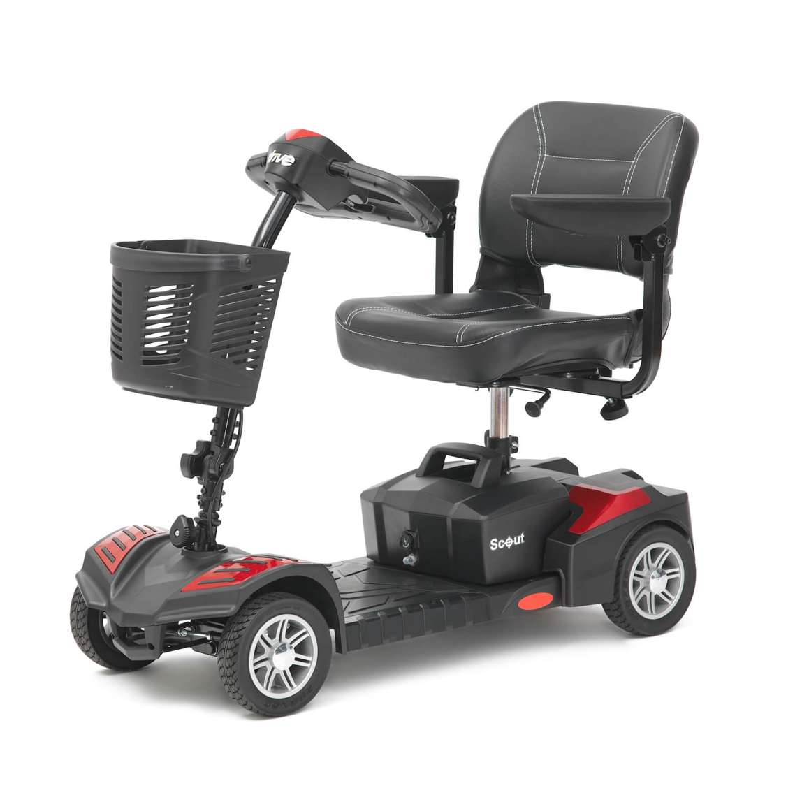 Drive Devilbiss Scout Venture Scooter Red Side