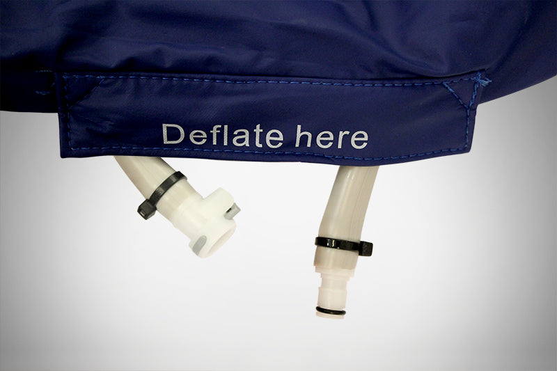 Air Valve area where Dyna-Form Air Pro-Plus is deflated 