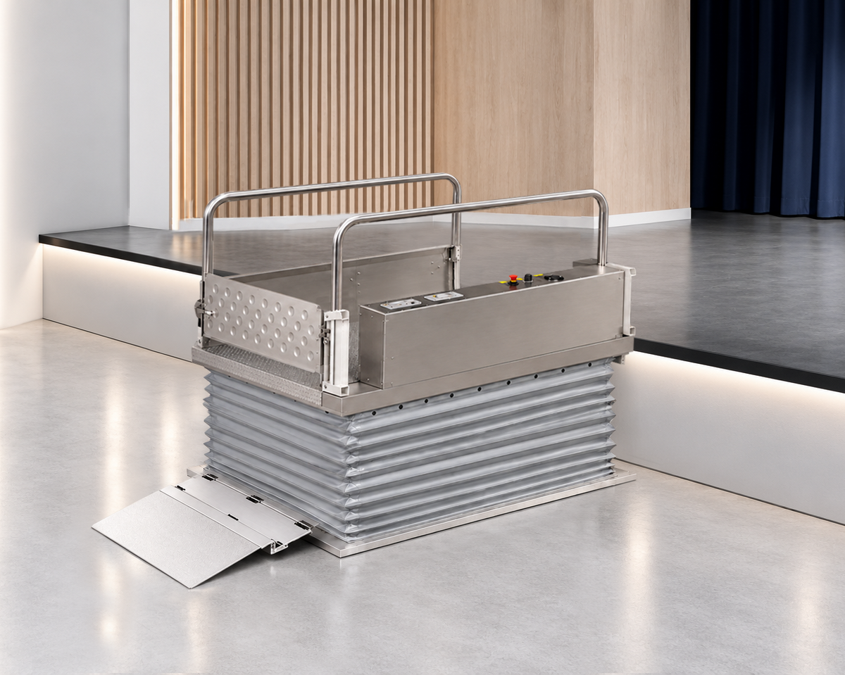 elevate platform lift echo go portable wheelchair platform lift in full height