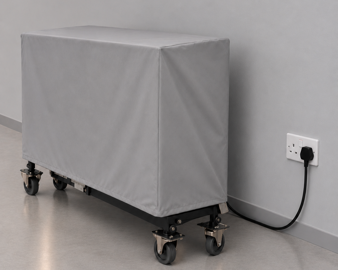 elevate platform lift echo go portable wheelchair platform lift folded and charging
