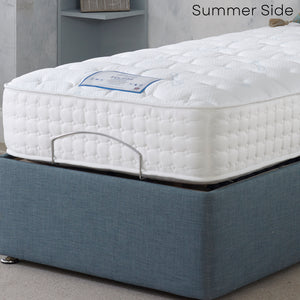 Summer side Adjust-A-Bed Eclipse Adjustable Electric Bed Frame With Orthopaedic Mattress