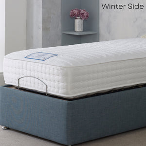 Winter side Adjust-A-Bed Eclipse Adjustable Electric Bed Frame With Orthopaedic Mattress