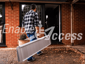 Enable Access Metro Mobility Aluminum Wheelchair Ramp Folded