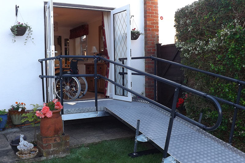 Enable Access | Welcome Patio Platform Modular Platform with Handrail ...