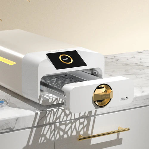 Enbio S Beauty Edition Autoclave open drawer
