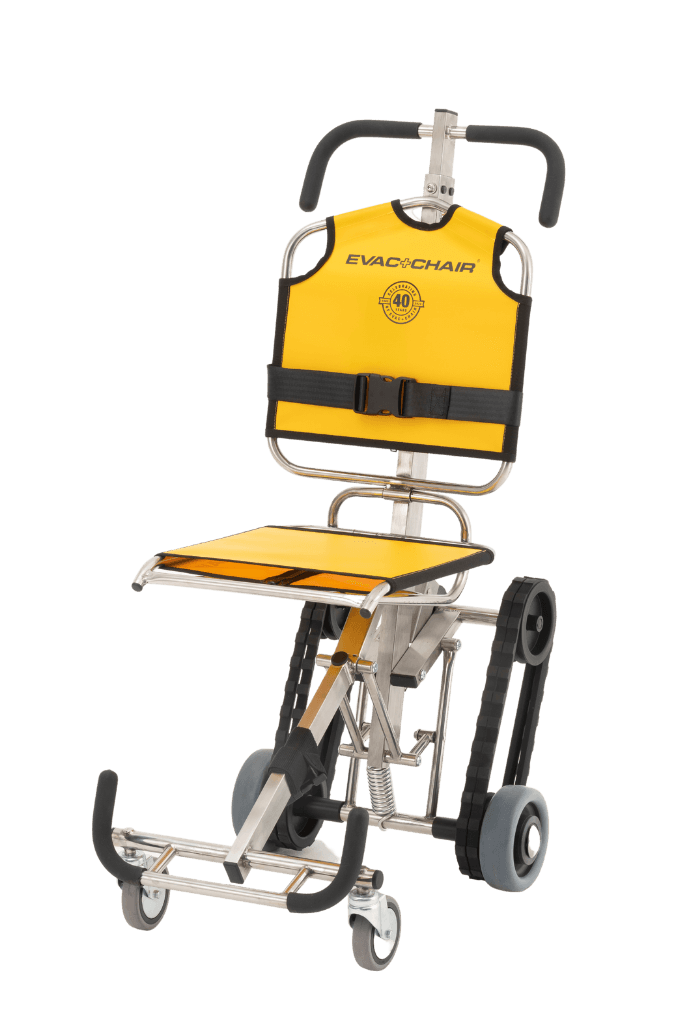 Evac+Chair IBEX Spiral Staircase Ascent and Descent Mobile Evacuation Chair  full view 