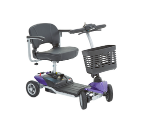 Motion Healthcare, Electric Evolite Mobility Scooter, lithium battery, purple