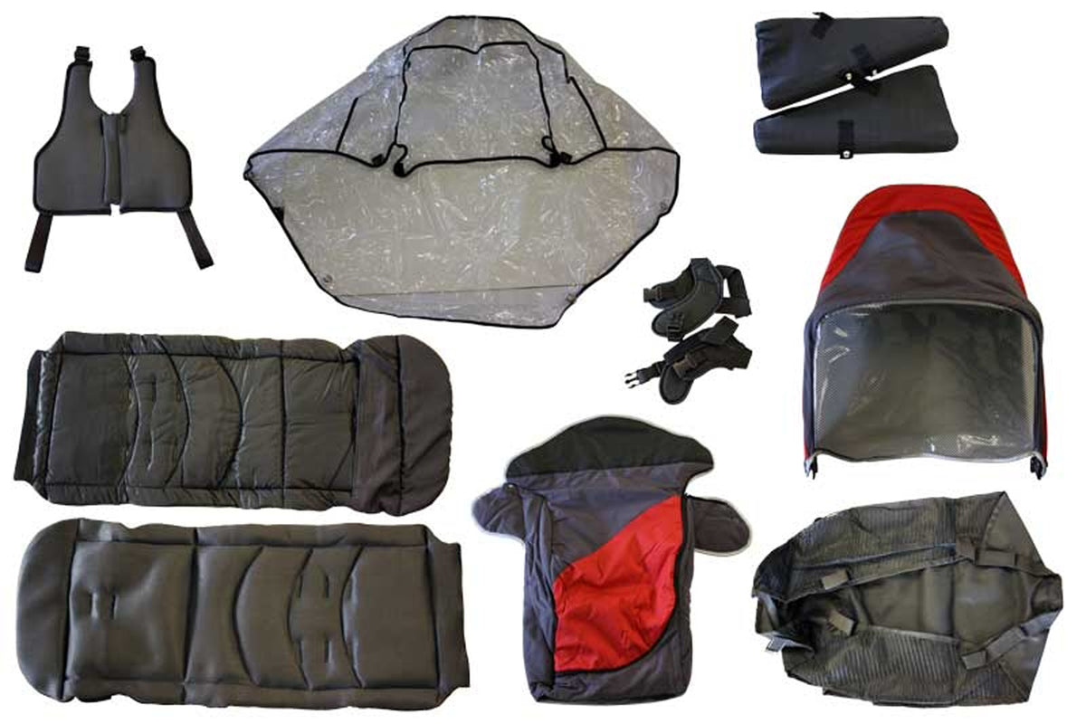 VanO Excel Elise Travel Buggy Accessories Bundle Red