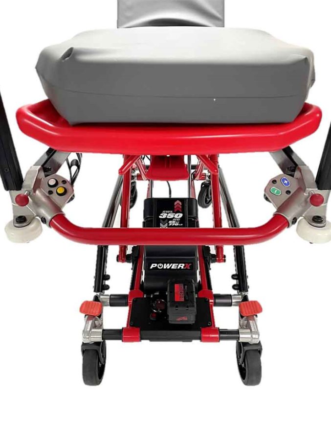 Ferno POWERX Powered Ambulance Trolley front view close up