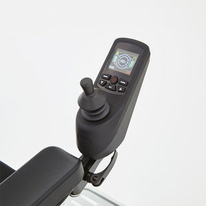 Motion Healthcare Foldalite Powerchair Lightweight, Electric Folding Wheelchair Lithium Battery control stick