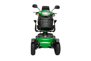 VanOs Excel Galaxy II 4 Wheel Mobility Scooter, green front