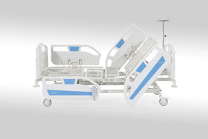 HealthCo Helena Hospital Bed raised into a sitting position