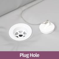 Heavy Duty Bariatric Shower Trolley plug hole feature