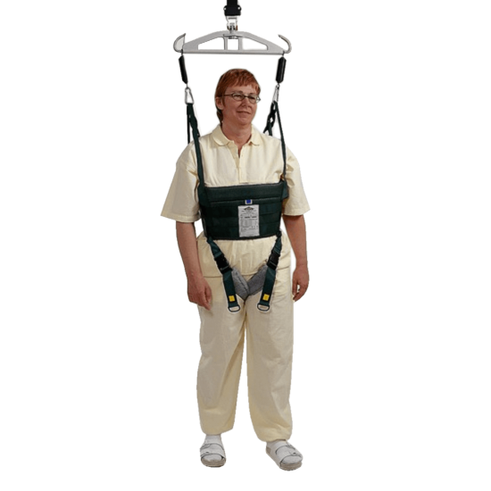 Hillrom MasterVest Model 66 gait training belt in use
