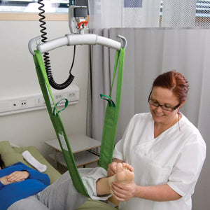 Hillrom-Solo MultiStrap in use by a patients leg